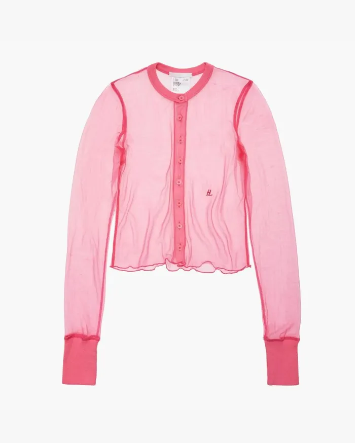 Women Femme Cardigan Prism Pink Helmut Lang Tops