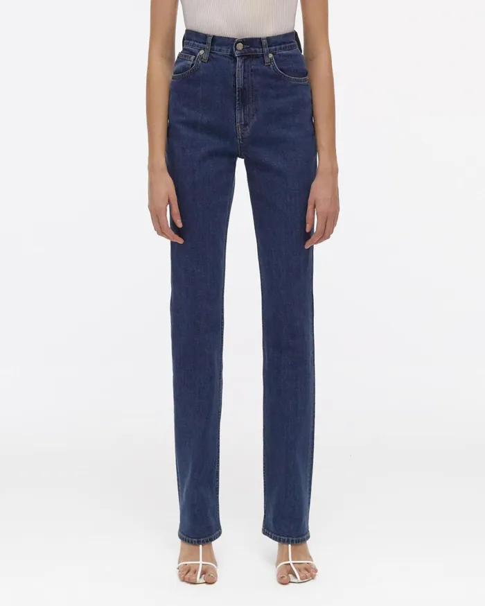 Women Femme Hi Bootcut Jeans Indigo Helmut Lang Jeans