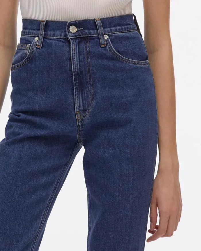 Women Femme Hi Bootcut Jeans Indigo Helmut Lang Jeans