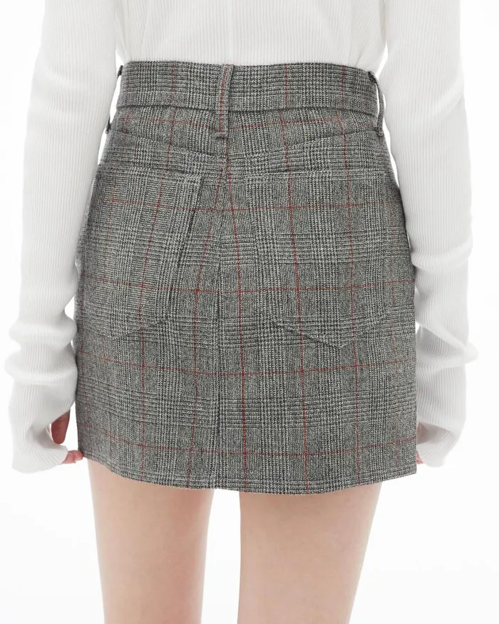 Women Femme Hi Mini Skirt Charcoal Helmut Lang Dresses and Skirts