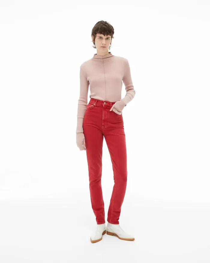 Women Femme Hi Spikes Jean Acc Oxidized Red Stone Helmut Lang Pants