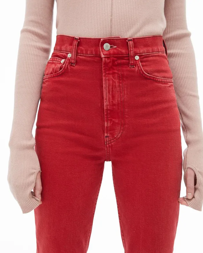Women Femme Hi Spikes Jean Acc Oxidized Red Stone Helmut Lang Pants