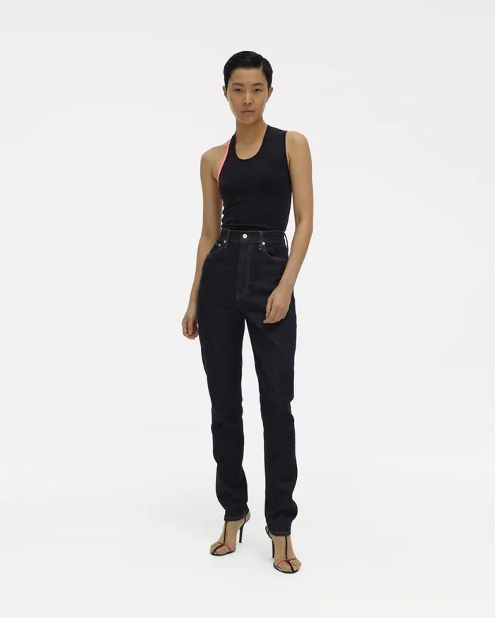 Women Femme Hi Spikes Jeans Acc Dark Rinse Indigo Helmut Lang Pants