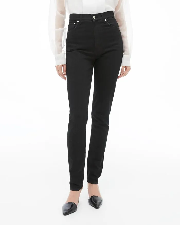 Women Femme Hi Spikes Jeans Black Helmut Lang Pants