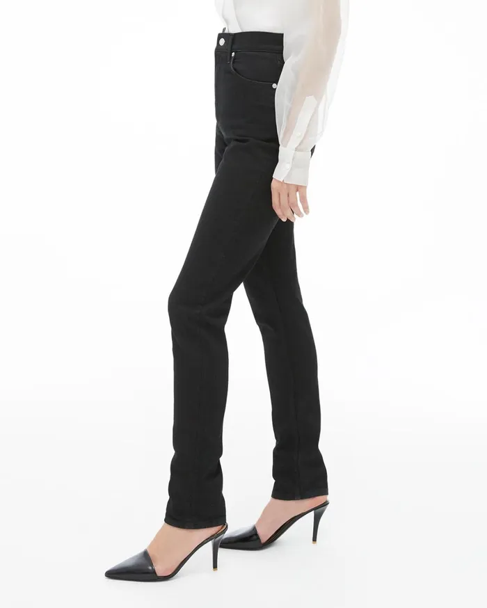 Women Femme Hi Spikes Jeans Black Helmut Lang Pants