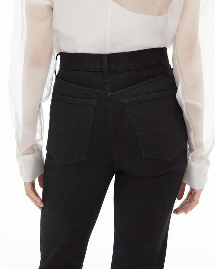 Women Femme Hi Spikes Jeans Black Helmut Lang Pants