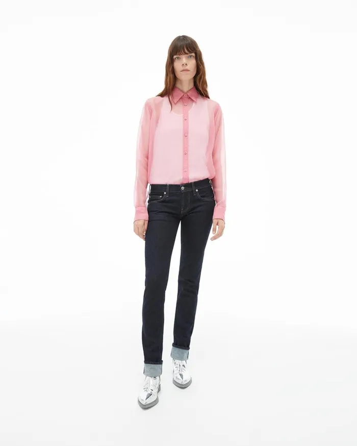 Women Femme Lo Cigarette Jean Indigo Helmut Lang Pants
