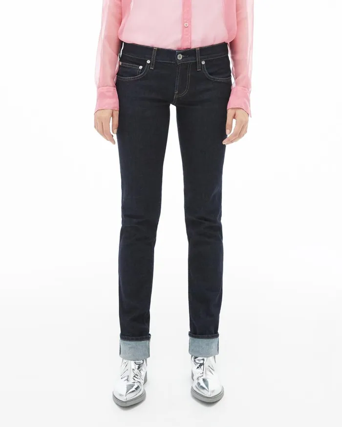 Women Femme Lo Cigarette Jean Indigo Helmut Lang Pants