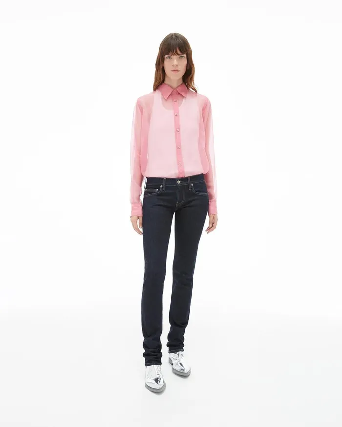 Women Femme Lo Cigarette Jean Indigo Helmut Lang Pants