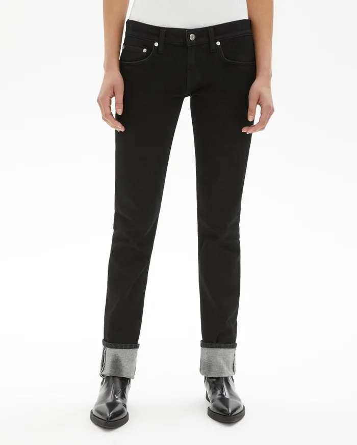 Women Femme Lo Cigarette Jeans Black Helmut Lang Pants