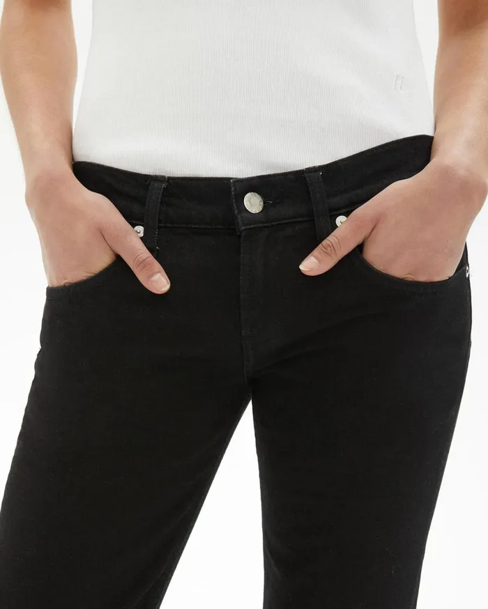 Women Femme Lo Cigarette Jeans Black Helmut Lang Pants