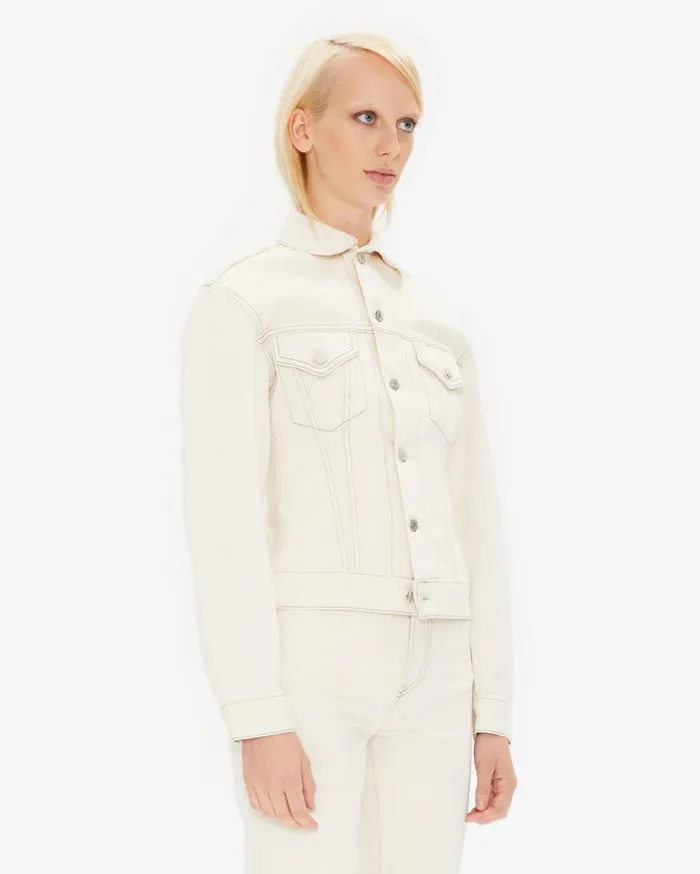 Women Femme Trucker Jean Jacket In Natural Natural Helmut Lang Jackets and Blazers