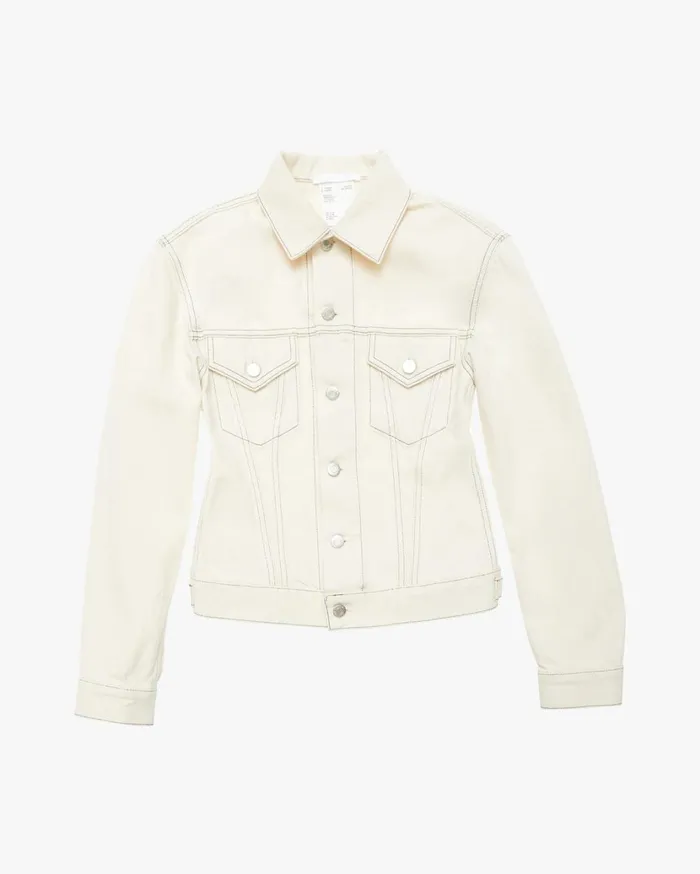 Women Femme Trucker Jean Jacket In Natural Natural Helmut Lang Jackets and Blazers