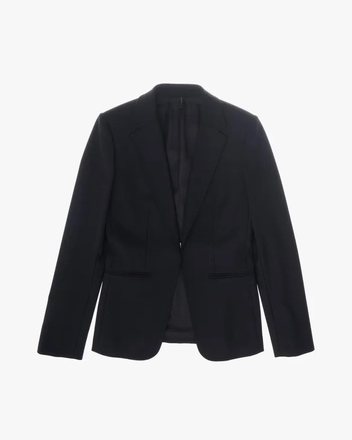Women Fitted Blazer Black Helmut Lang Jackets