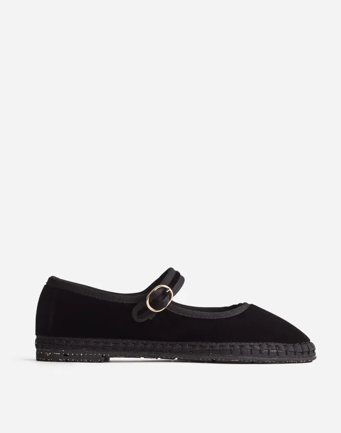 Women FlabelUS Antonia Mary Janes Black Madewell Flats and Loafers