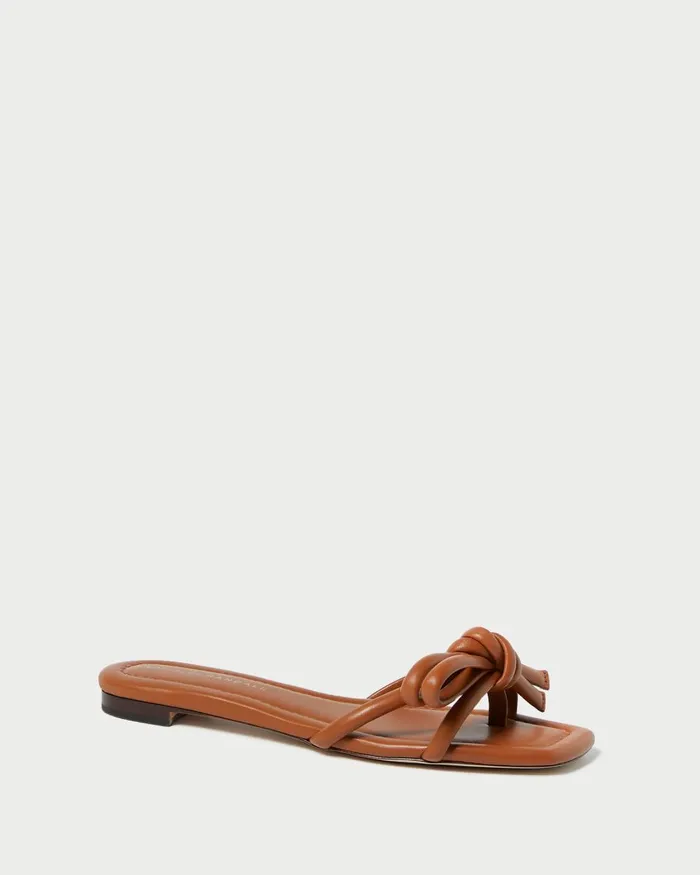 Women Flat Sandals Loeffler Randall Hadley Timber Brown Bow Sandal L Flat Sandals L Footwear Women Flat Sandals Loeffler Randall Hadley Timber Brown Bow Sandal L Flat Sandals L Footwear