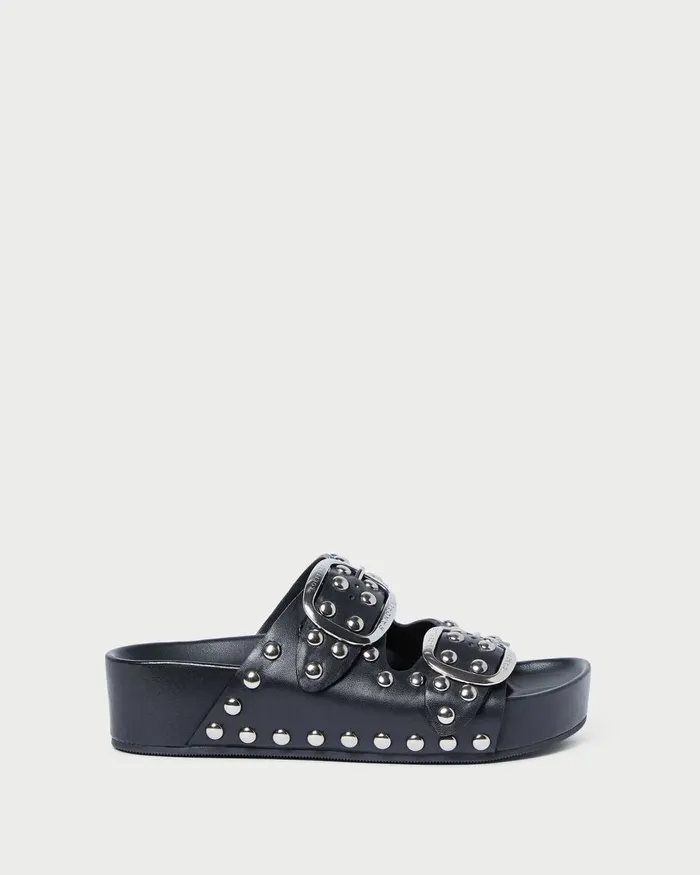 Women Flat Sandals Loeffler Randall Jack Black Studded Sandal I Flat Sandals I Footwear Women Flat Sandals Loeffler Randall Jack Black Studded Sandal I Flat Sandals I Footwear
