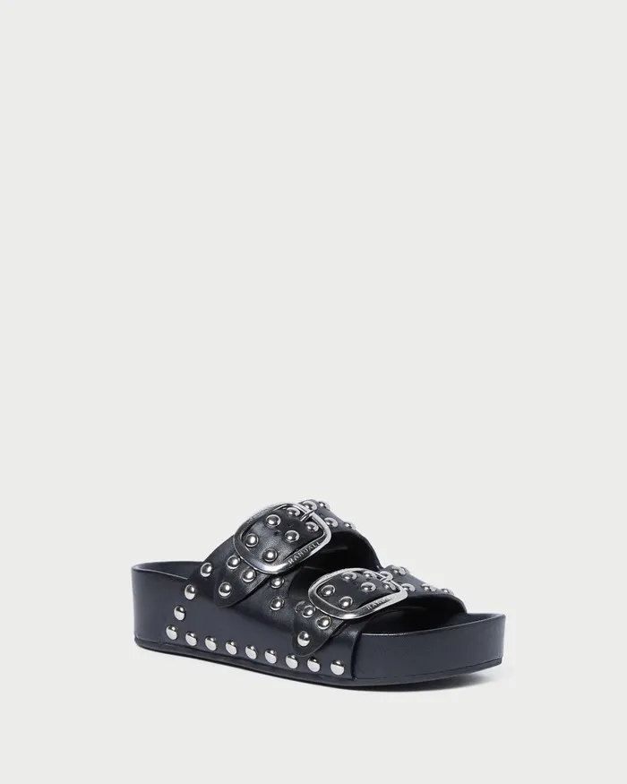 Women Flat Sandals Loeffler Randall Jack Black Studded Sandal I Flat Sandals I Footwear Women Flat Sandals Loeffler Randall Jack Black Studded Sandal I Flat Sandals I Footwear