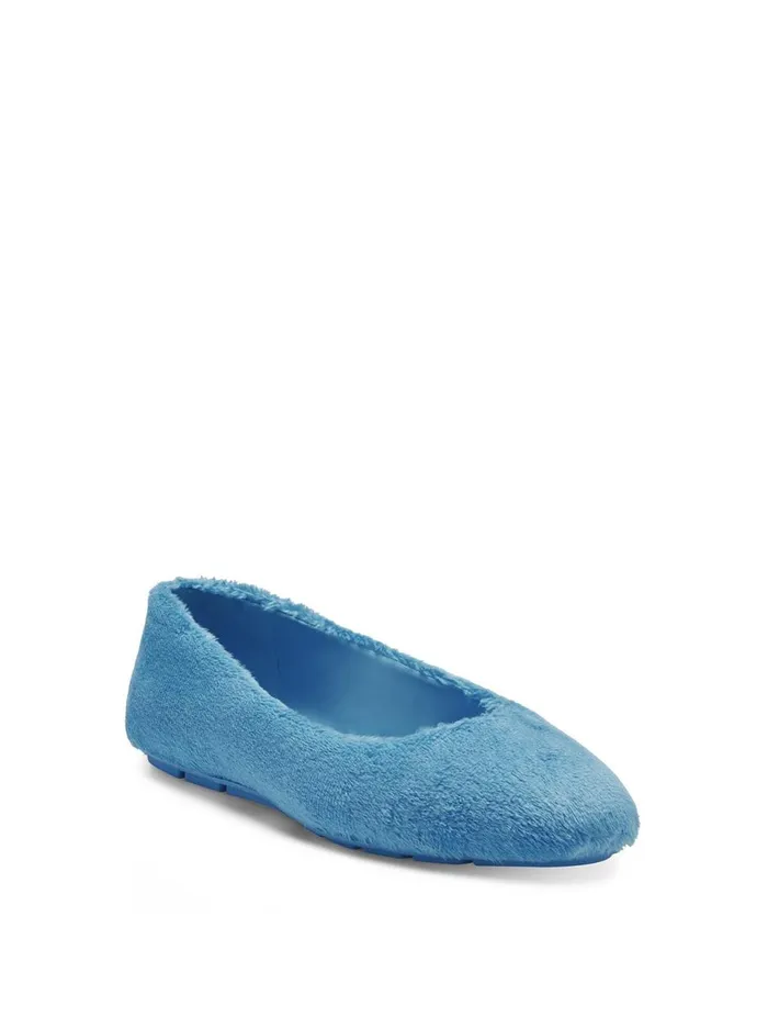 Women Flats Jessica Simpson Brinley Flat In Blue Fuzzy Blue