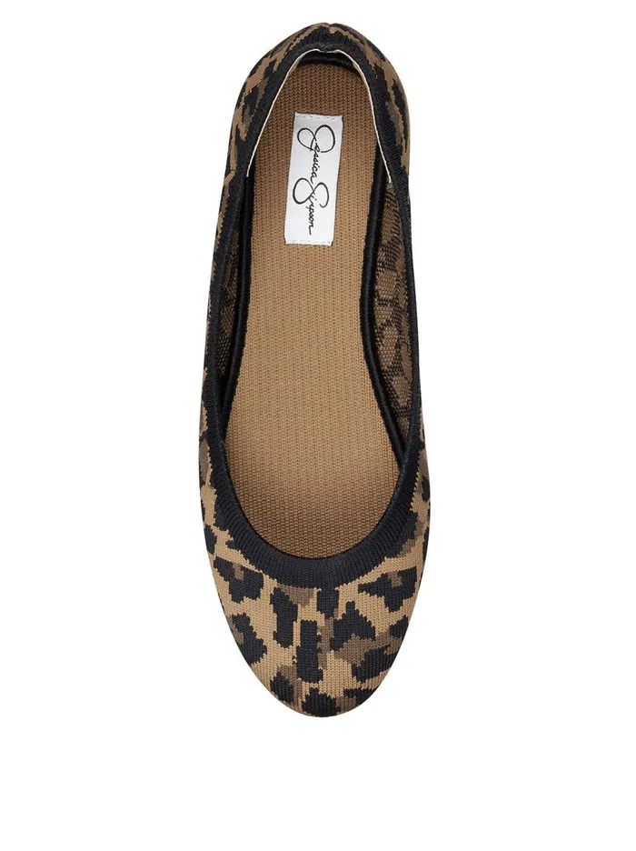 Women Flats Jessica Simpson Brinley Flat In Leopard Natural Leopard