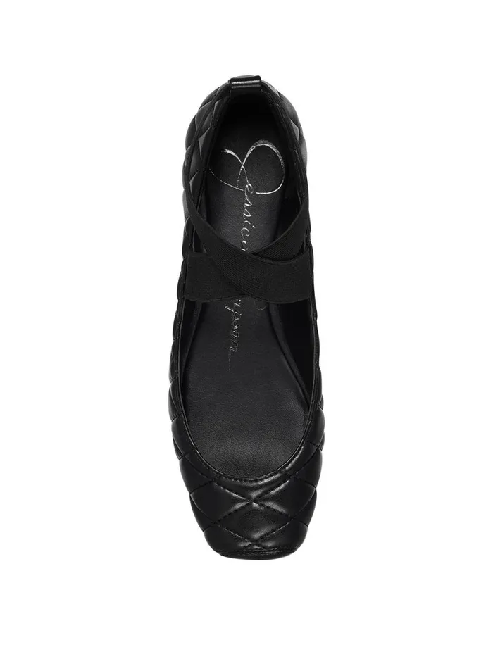 Women Flats Jessica Simpson Mandalaye Ballet Flat In Black Black Quilted