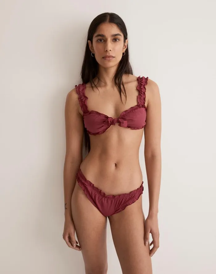 Women Frankies Bikinis Colby Bikini Top Bordeaux Madewell Swim