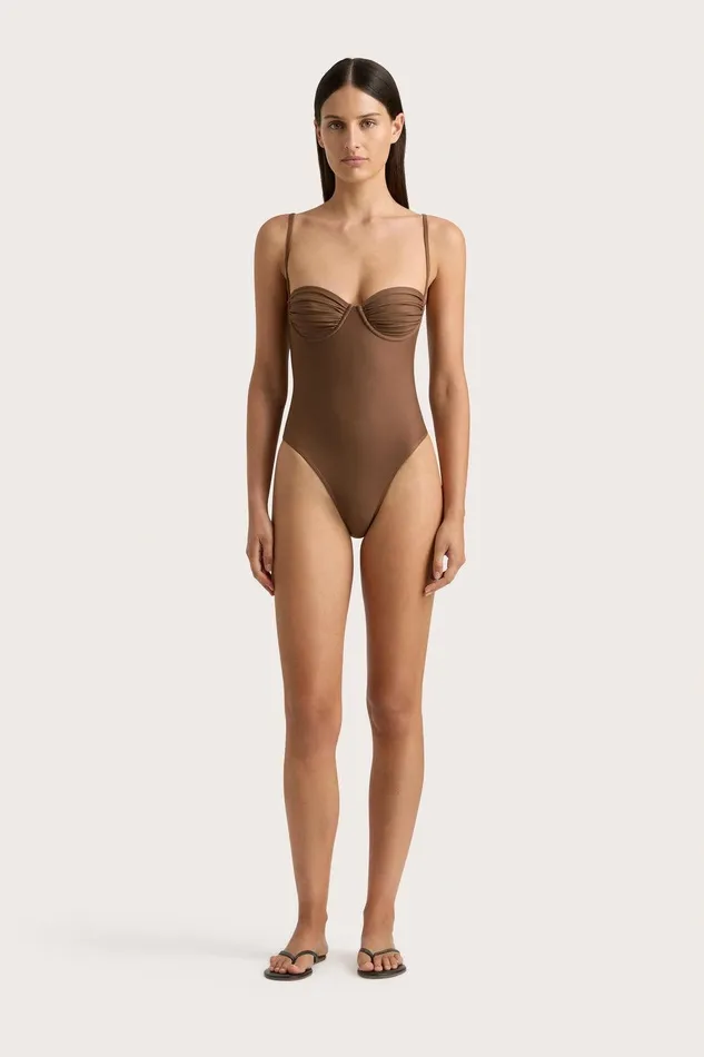 Women Gabriela One Piece Cocoa Faithfull The Brand Swim