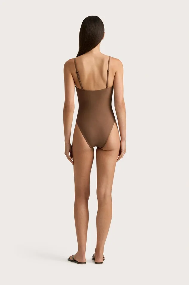 Women Gabriela One Piece Cocoa Faithfull The Brand Swim Women Gabriela One Piece Cocoa Faithfull The Brand Swim