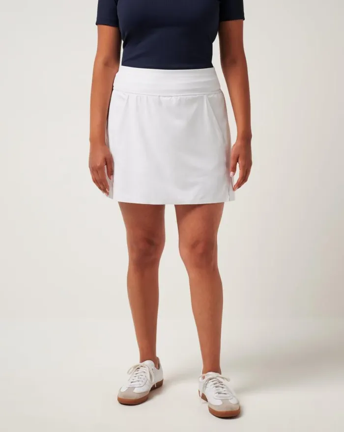 Women GAME SET MATCH MOVEKNIT SKORT White TravisMathew Skorts and Skirts