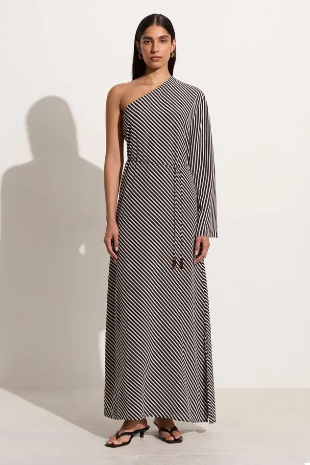 Women Gino Maxi Dress Toscano Stripe Black Faithfull The Brand Dresses Women Gino Maxi Dress Toscano Stripe Black Faithfull The Brand Dresses
