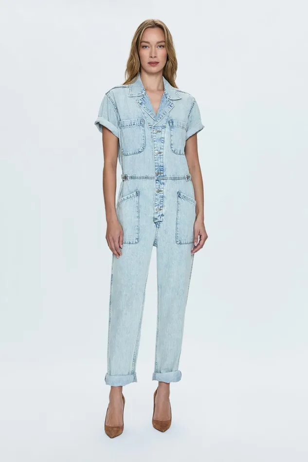 Women Grover Short Sleeve Field Suit 8211 Breeze Pistola Denim Denim
