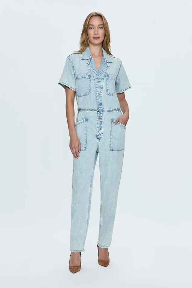 Women Grover Short Sleeve Field Suit 8211 Breeze Pistola Denim Denim