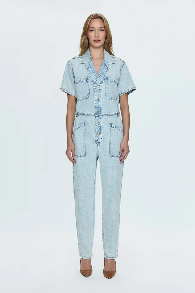 Women Grover Short Sleeve Field Suit 8211 Breeze Pistola Denim Denim