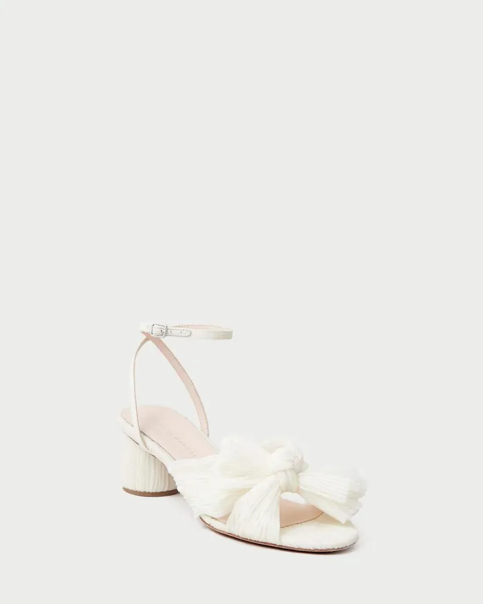 Women Heeled Sandals Loeffler Randall Dahlia Blue Bow Low Heel Women Heeled Sandals Loeffler Randall Dahlia Blue Bow Low Heel