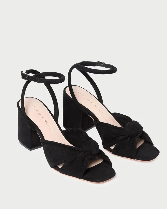 Women Heeled Sandals Loeffler Randall Fiamma Black Knot Heeled Sandal Women Heeled Sandals Loeffler Randall Fiamma Black Knot Heeled Sandal