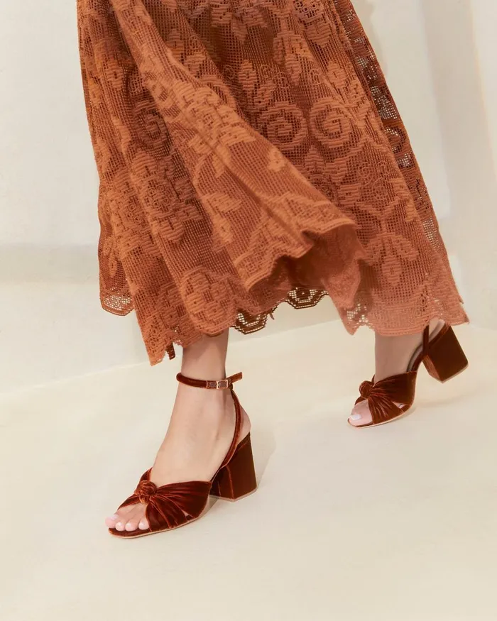 Women Heeled Sandals Loeffler Randall Fiamma Sienna Knot MidHeel Sandal L Heeled Sandals L Footwear Women Heeled Sandals Loeffler Randall Fiamma Sienna Knot MidHeel Sandal L Heeled Sandals L Footwear