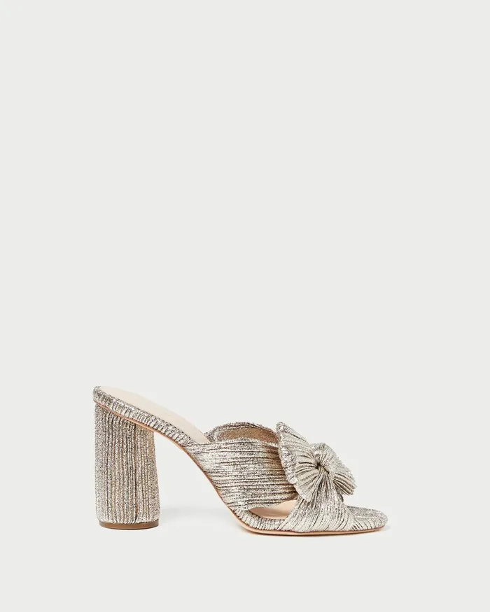 Women Heeled Sandals Loeffler Randall Penny Champagne Pleated Bow Heel L Heeled Sandals L Footwear Women Heeled Sandals Loeffler Randall Penny Champagne Pleated Bow Heel L Heeled Sandals L Footwear