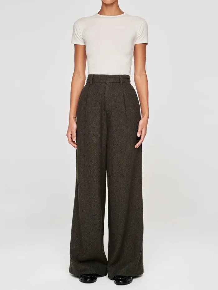 Women Hepburn Wide Leg High Rise Pleated 32034 DL1961 Wide