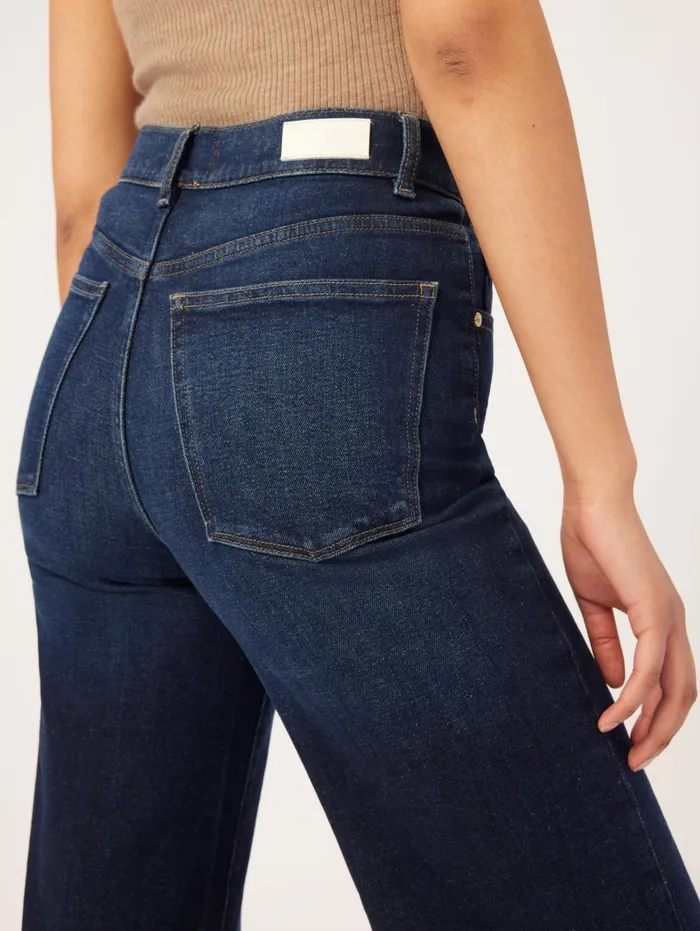 Women Hepburn Wide Leg High Rise Vintage Jeans DL1961 Wide