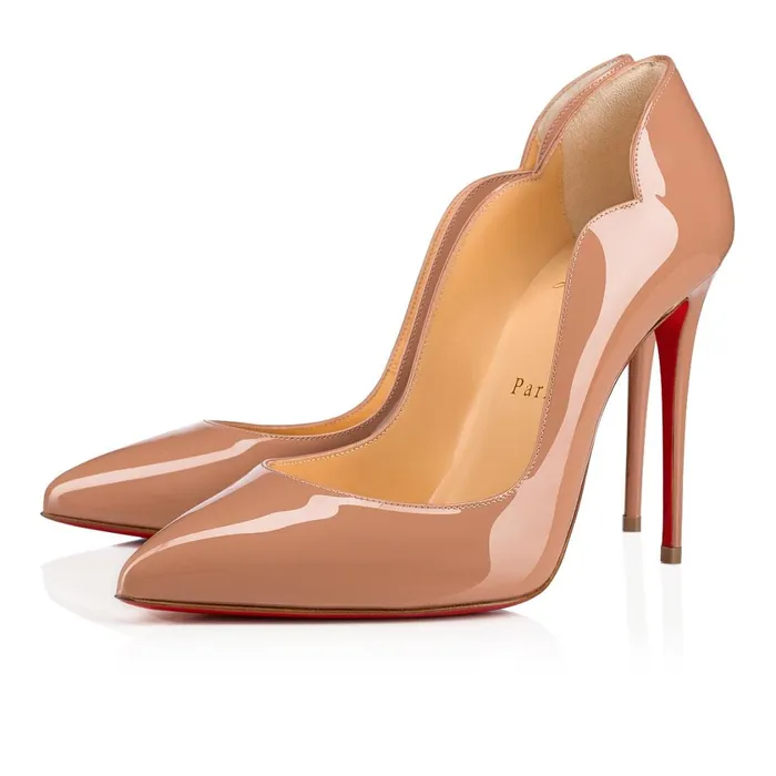 Women Hot Chick 100 Mm Pumps 8211 Patent Calf Leather 8211 Nude Nude Christian Louboutin Pumps Women Hot Chick 100 Mm Pumps 8211 Patent Calf Leather 8211 Nude Nude Christian Louboutin Pumps
