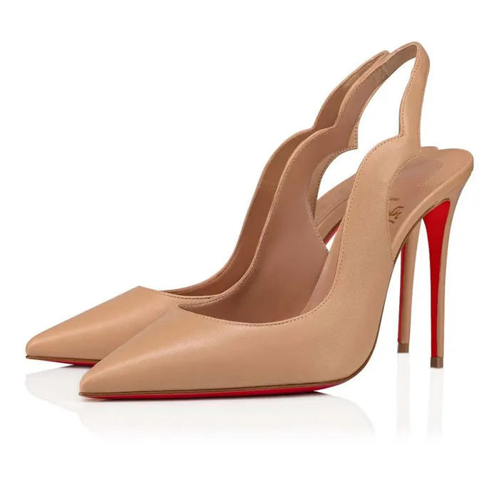 Women Hot Chick Sling 100 Mm Pumps 8211 Nappa Leather 8211 Nude 2 Nude Christian Louboutin Pumps Women Hot Chick Sling 100 Mm Pumps 8211 Nappa Leather 8211 Nude 2 Nude Christian Louboutin Pumps
