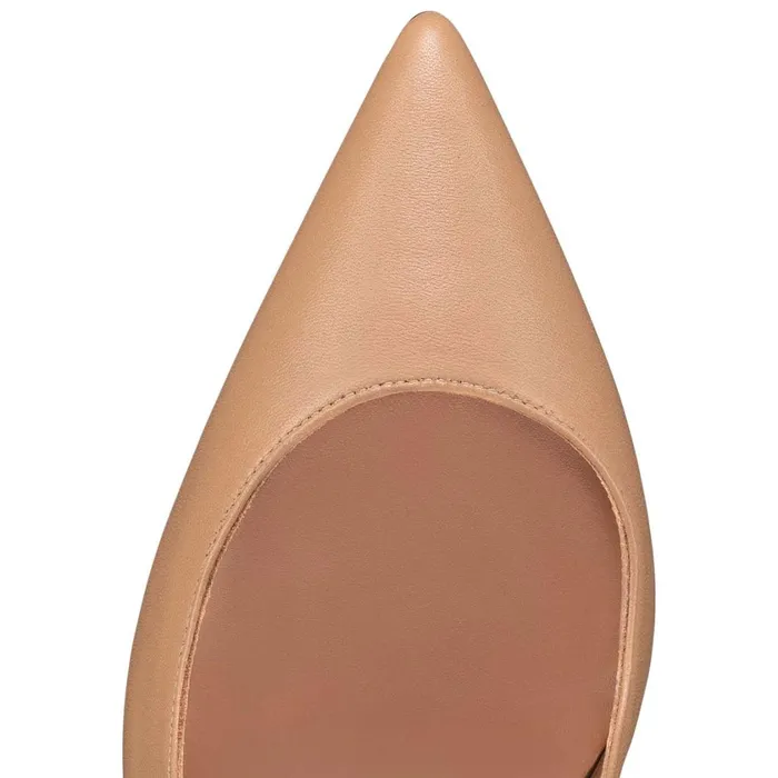Women Hot Chick Sling 100 Mm Pumps 8211 Nappa Leather 8211 Nude 2 Nude Christian Louboutin Pumps