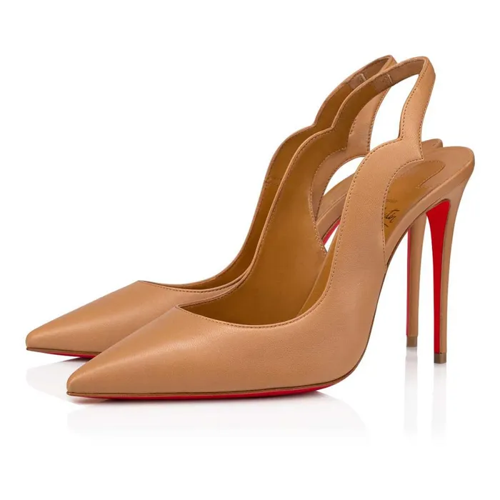 Women Hot Chick Sling 100 Mm Pumps 8211 Nappa Leather 8211 Nude 3 Nude Christian Louboutin Pumps Women Hot Chick Sling 100 Mm Pumps 8211 Nappa Leather 8211 Nude 3 Nude Christian Louboutin Pumps