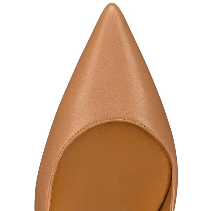 Women Hot Chick Sling 100 Mm Pumps 8211 Nappa Leather 8211 Nude 3 Nude Christian Louboutin Pumps