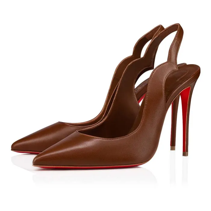 Women Hot Chick Sling 100 Mm Pumps 8211 Nappa Leather 8211 Nude 6 Nude Christian Louboutin Pumps Women Hot Chick Sling 100 Mm Pumps 8211 Nappa Leather 8211 Nude 6 Nude Christian Louboutin Pumps