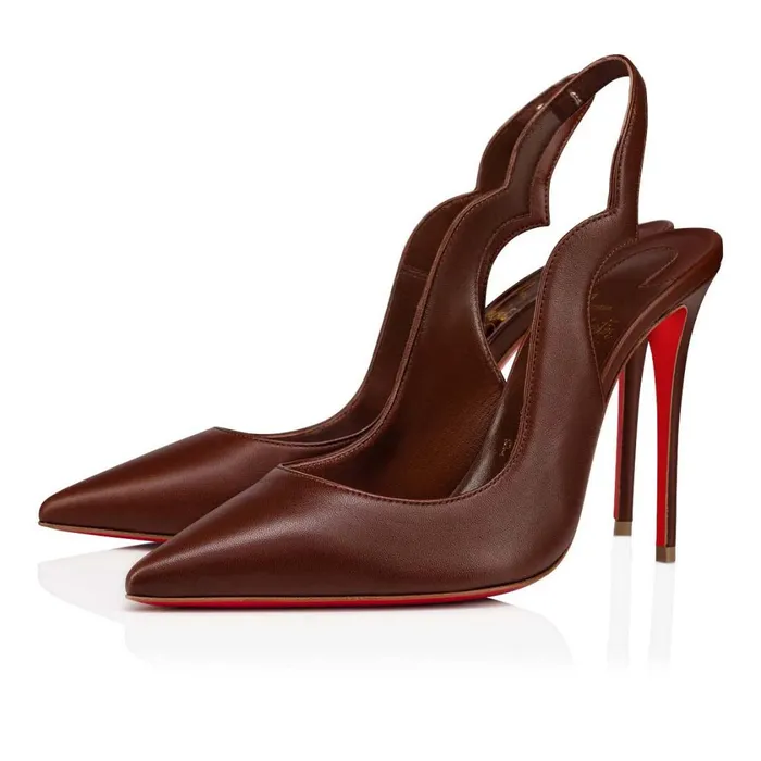 Women Hot Chick Sling 100 Mm Pumps 8211 Nappa Leather 8211 Nude 8 Nude Christian Louboutin Pumps Women Hot Chick Sling 100 Mm Pumps 8211 Nappa Leather 8211 Nude 8 Nude Christian Louboutin Pumps
