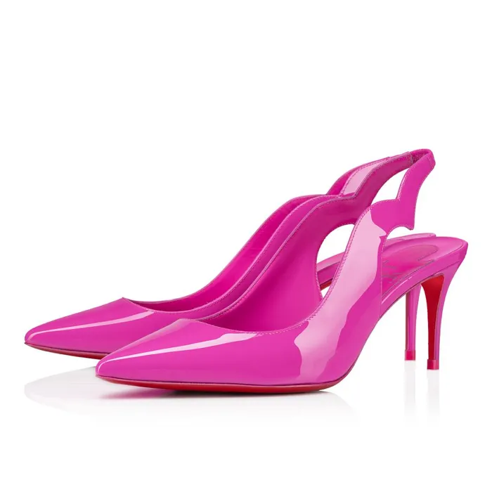 Women Hot Chick Sling 70 Mm Pumps 8211 Patent Leather 8211 Bolerose Pink Christian Louboutin Pumps Women Hot Chick Sling 70 Mm Pumps 8211 Patent Leather 8211 Bolerose Pink Christian Louboutin Pumps