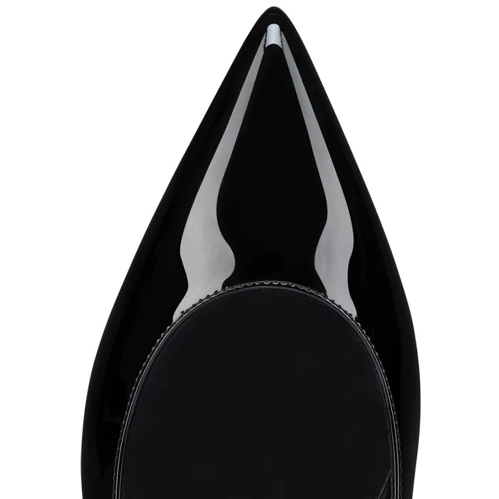 Women Hot Chickita Sling Ballerinas 8211 Patent Leather 8211 Black Black Christian Louboutin Flats