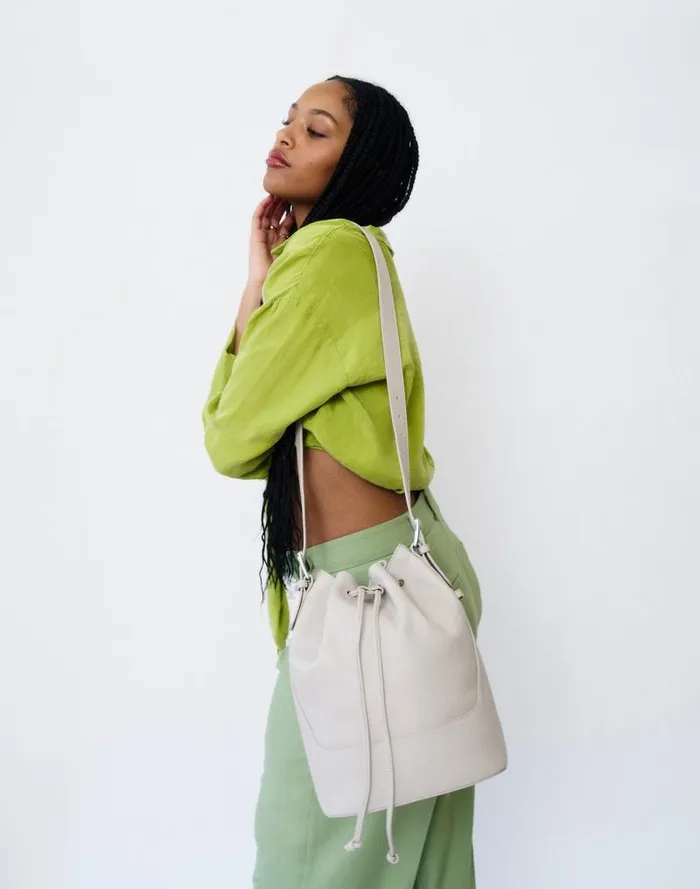 Women Hyer Goods Cinch Bucket Bag Cream Madewell Bags