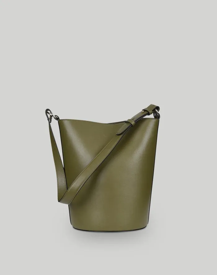 Women Hyer Goods Luxe Convertible Bucket Bag Olive Madewell Bags